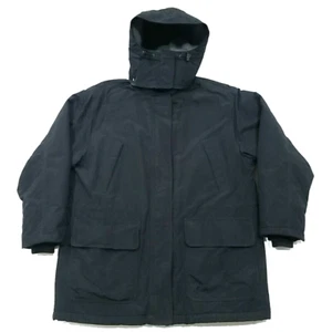 Abrigo Parka Lands End Polartec Squall Mujer PL 14-16 Negro Forrado de Vellón Capucha Cálido - Imagen 1 de 20