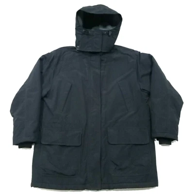 Abrigo Parka Lands End Polartec Squall Mujer PL 14-16 Negro Forrado de Vellón Capucha Cálido Foto 1 de 4