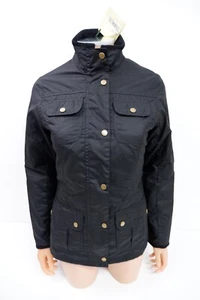 Barbour schwarze Jacke UK 8 UVP 199 £ NEU Einzelhandel Utility neu mit Etikett leichtes Wachs - Bild 1 von 12