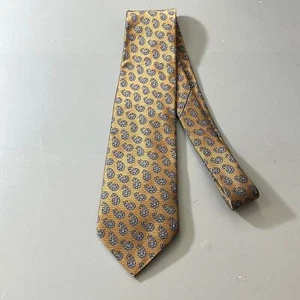 Joseph Feiss Silk Tie Men’s Blue and Gold - Picture 1 of 4