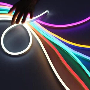 12V Flexible LED Strip Waterproof SMD 2835 Sign Neon Lights Silicone Tube 1M-5M - Picture 1 of 22