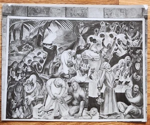 Pintura de Bernard Zolsheim foto de prensa 1936 obra de arte - Imagen 1 de 1