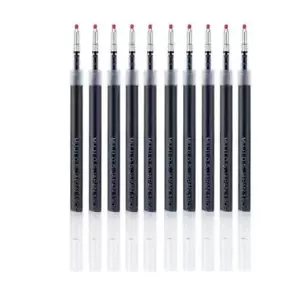 10Pcs Muji Gel Ink Ballpoint Press Pen Refills Black/Blue/Red 0.5mm Refills - Foto 1 di 8