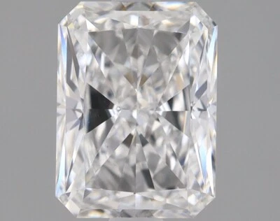 2 CT Long Radiant Cut E Color VS1 Clarity Lab Grown Diamond Engagement Ring - Image 1 of 4
