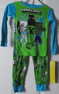 New Boys Size 4 Minecraft 2 piece Pajama Set - Picture 1 of 2