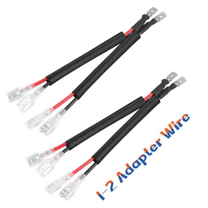 2X For Wiring Harness Kit Adapter Connector 1-2 Splitters Output LED Light Bar - Picture 1 of 10