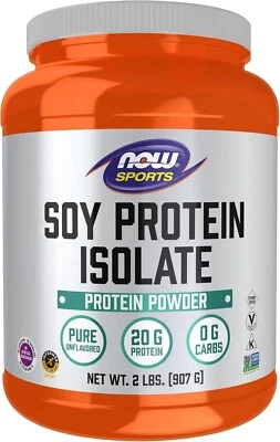 Isolado de proteína de soja NOW Foods, sem sabor, pó de 2 lb - Imagem 1 de 4