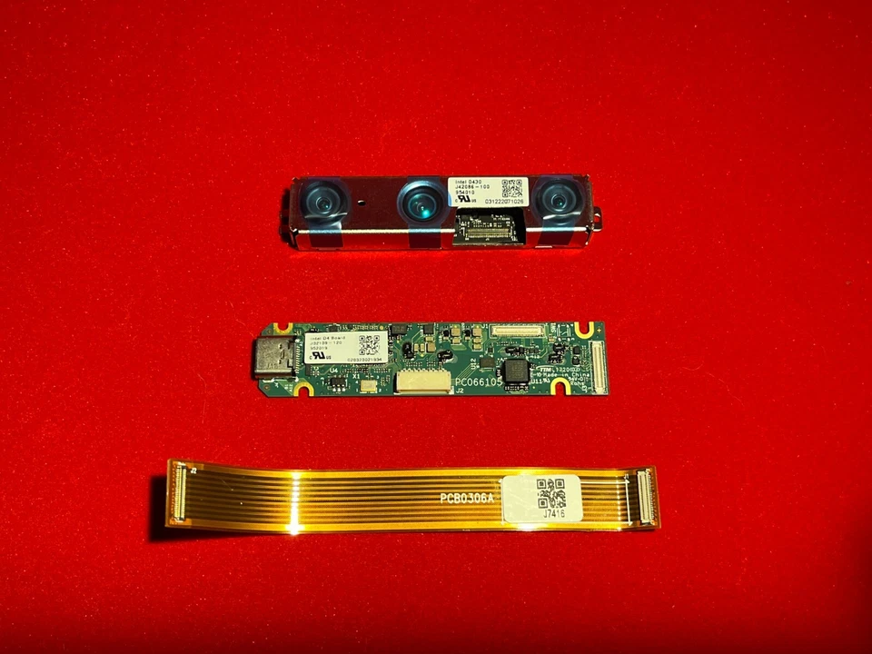 Barebone Intel RealSense Depth Module D430 + D4 Board + 100mm Flex Ribbon Cable - Image 1 of 4