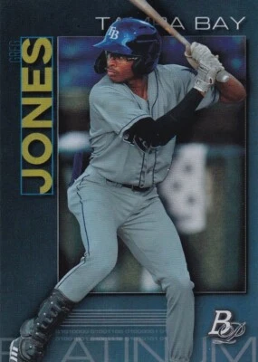 2020 BOWMAN PLATINUM RC GREG JONES TAMPA BAY RAYS ROOKIE - E2115 - Image 1 of 2