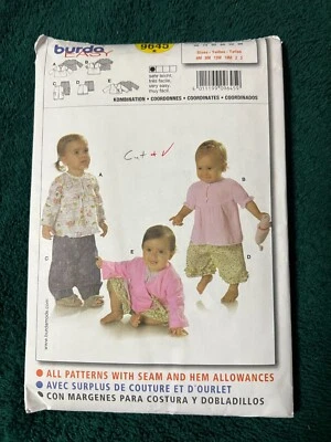 Burda 9645 ~ CUT PATTERN Size 6M-3 ~ ~ ~ ~ ~ Listing MP44 - Image 1 of 2