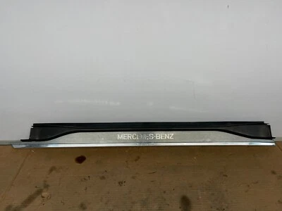 90-02 MERCEDES-BENZ R129 SL500 SL600 SL320 LEFT DOOR SILL SCUFF PLATE BLACK OEM - Image 1 of 4