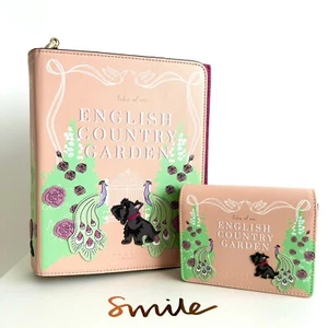 Radley Gift Boxed Book Street English Country Garden Picture Bag & Purse Set New - Picture 1 of 18