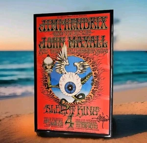 Jimi Hendrix 1968 Flying Eyeball Concert Poster, 11x17 Framed - Picture 1 of 3
