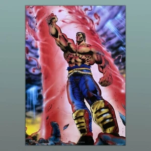 Hokuto No Ken Il Guerriero Raoul, Poster Vintage 1987 - Ken Shiro - Imagen 1 de 3