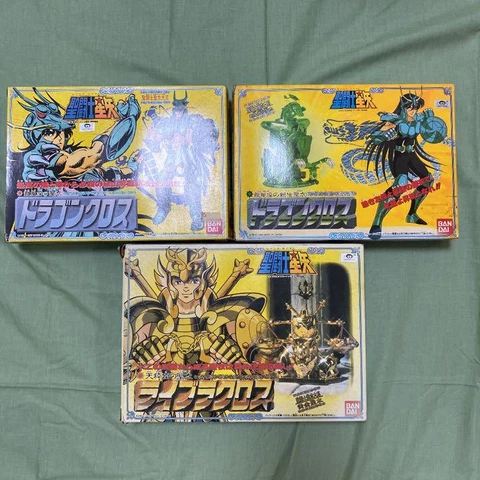 Saint Seiya Vintage Dragon Cross, Live Lacrosse Figure Set of 3 Rare F/S lot Cover