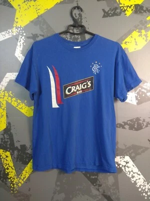 Camisa de futebol Rangers vintage fã treinamento futebol masculino Gildan tamanho M ig93 - Imagem 1 de 4