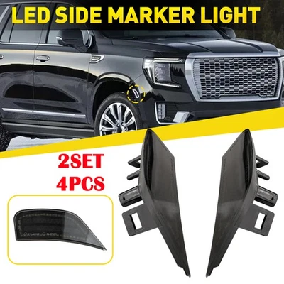 4 дымчато-белых габаритных фонаря для 2021–23 GMC Yukon/Yukon XL/Yukon Denali 5-й - Изображение 1 из 4