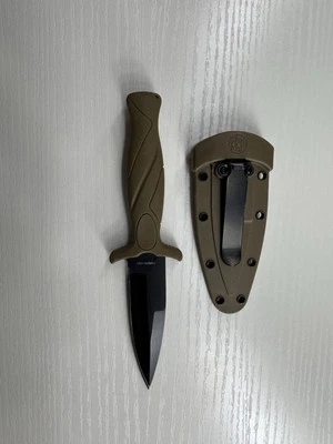 Smith & Wesson M&P Bota Cuchillo Fijo 3" Hoja de Acero Inoxidable Mango de Goma Tostado Foto 1 de 3