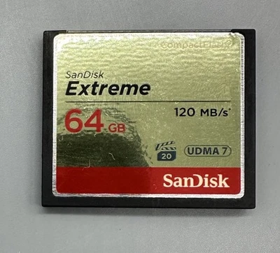 SanDisk CF Extreme 64GB 120MB/s CompactFlash Memory Card SDCFXS-64G 64 GB - Image 1 of 4