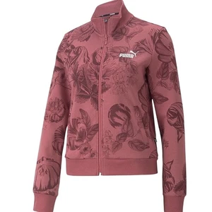 Puma Essentials Frozen Flower AOP Track Jacket Women Color Orchild SZ M - Picture 1 of 7