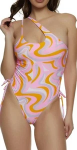 Heat Swimwear One Shoulder One Piece Swimsuit Bathing Suit Women’s Large L - Picture 1 of 8