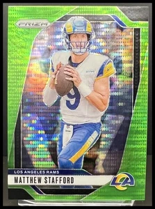 Matthew Stafford 2024 Panini Prizm Neon Green Pulsar #166 Rams - Picture 1 of 10