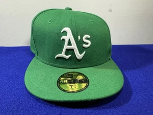 Men's New Era Green Athletics Alt Authentic Collection On-Field 59FIFTY Sz 7 1/4 - Picture 1 of 7
