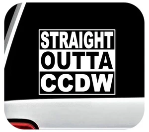 CCDW Verdecktes Tragen Tödliche Waffe Straight Outta Aufkleber Sticker Genehmigung Kunst J1085 - Bild 1 von 4