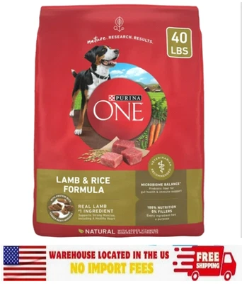 Purina ONE SmartBlend Lamb & Rice Dry Dog Food 40-lb