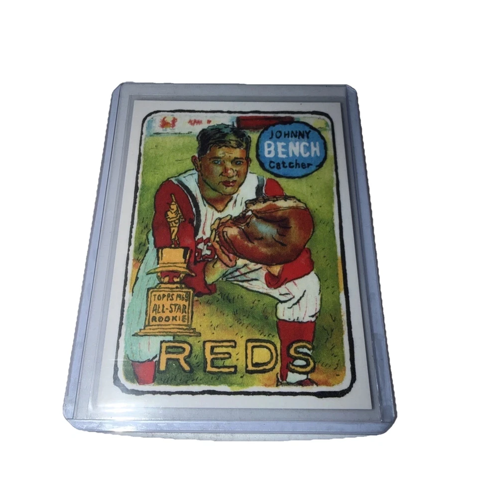 2025 Topps Shoebox Treasures x Andy Friedman Johnny Bench 油漆飞溅 SP /15 — 第 1/2 张图片