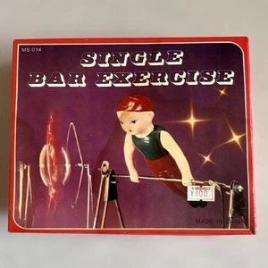 Figura Juguete Gimnasta Retro Showa 15cm Plástico Metal Movimiento Coleccionable - Imagen 1 de 12