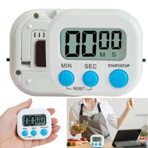 2 pezzi grande LCD digitale cucina cuoco timer conto alla rovescia orologio sveglia forte magnetico - Foto 1 di 15