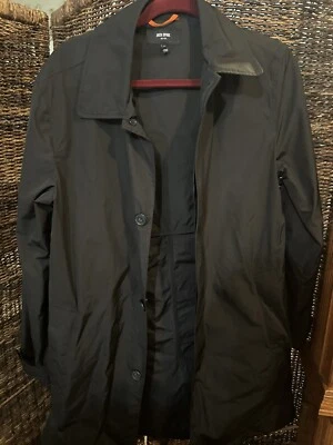 Jack Spade Cotton Blend Trench Coat Rain Coat  Small Black - Image 1 of 4