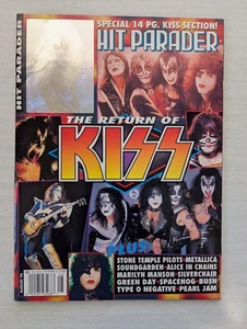 Hit Parader Magazine August 1996 - Return of KISS - Hologram Cover& Spec Section - Picture 1 of 4