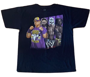 VINTAGE WWE T Shirt - Mysterio, Cena, Kofi, Edge YOUTH KIDS XL (Adult S) Y2K - Picture 1 of 11