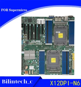 FOR Supermicro X12DPI-N6 Motherboard LGA 1356 128GB VGA DDR4 VGA Intel - Picture 1 of 2