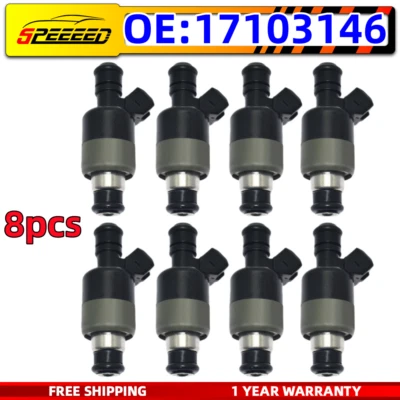 8X OEM Fuel Injectors 17103146 for 1995-2000 Chevrolet GMC C2500 C3500 7.4L Foto 1 de 4