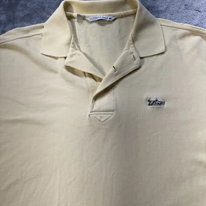 USF Bulls Shirt Mens Cutter & Buck Short Sleeve Polo Yellow CB Size Large - Picture 1 of 7