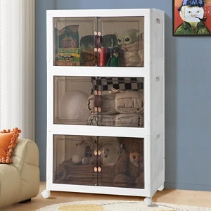 3 pc Foldable Stackable Storage Bins 24gal each Large Storage 25inx16inx14.5in! - Picture 1 of 8