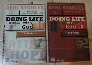 NEW 2 Books Bo Boshers Doing Life with God Real Stories by High School Students - Picture 1 of 1