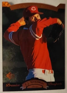 1995 Upper Deck SP C.J. Nitkowski Premier Prospects Die Cut #24 Baseball RC Card - Picture 1 of 2