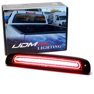 Black Smoke Lens F1 Strobe Halo LED High Mount 3rd Brake Light For 97-11 Dakota - Picture 1 of 9