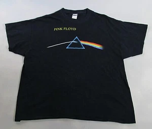 Vintage 90s Pink Floyd Dark Side of the Moon T-Shirt 2XL Black Double Sided - Picture 1 of 7