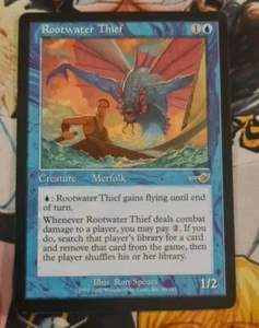 Magic The Gathering 40/143 raro 2000 Og de colección Rootwater Thief 🇬🇧 Nm Nemesis Magic The Gathering - Imagen 1 de 5