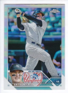 2023 Topps Chrome #191 ANTHONY RIZZO New York Yankees REFRACTOR - Picture 1 of 3