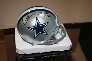 DALLAS COWBOYS LARRY BROWN #24 SIGNED COWBOYS MINI HELMET SUPER BOWL XXX MVP - Picture 1 of 1