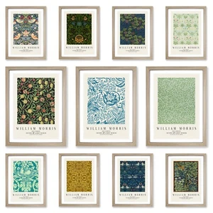 William Morris Blumendruck Eiche gerahmt Wandbild Botanik Poster Bild - Bild 1 von 43