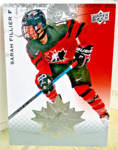 SARAH FILLIER RC TEAM CANADA ROOKIE WOMEN #49 UD 2021