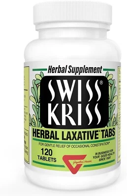 Swiss Kriss Herbal Laxative Tablets – Gentle & Natural Constipation Relief, Senn - Image 1 of 4