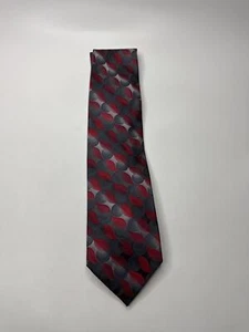 Concepts by Claiborne Red and Gray Swirl Gradient Pattern Tie - Picture 1 of 4